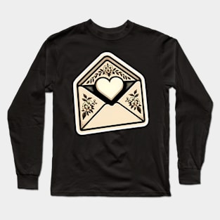 Valentine's Day Sticker - Love Letter Long Sleeve T-Shirt